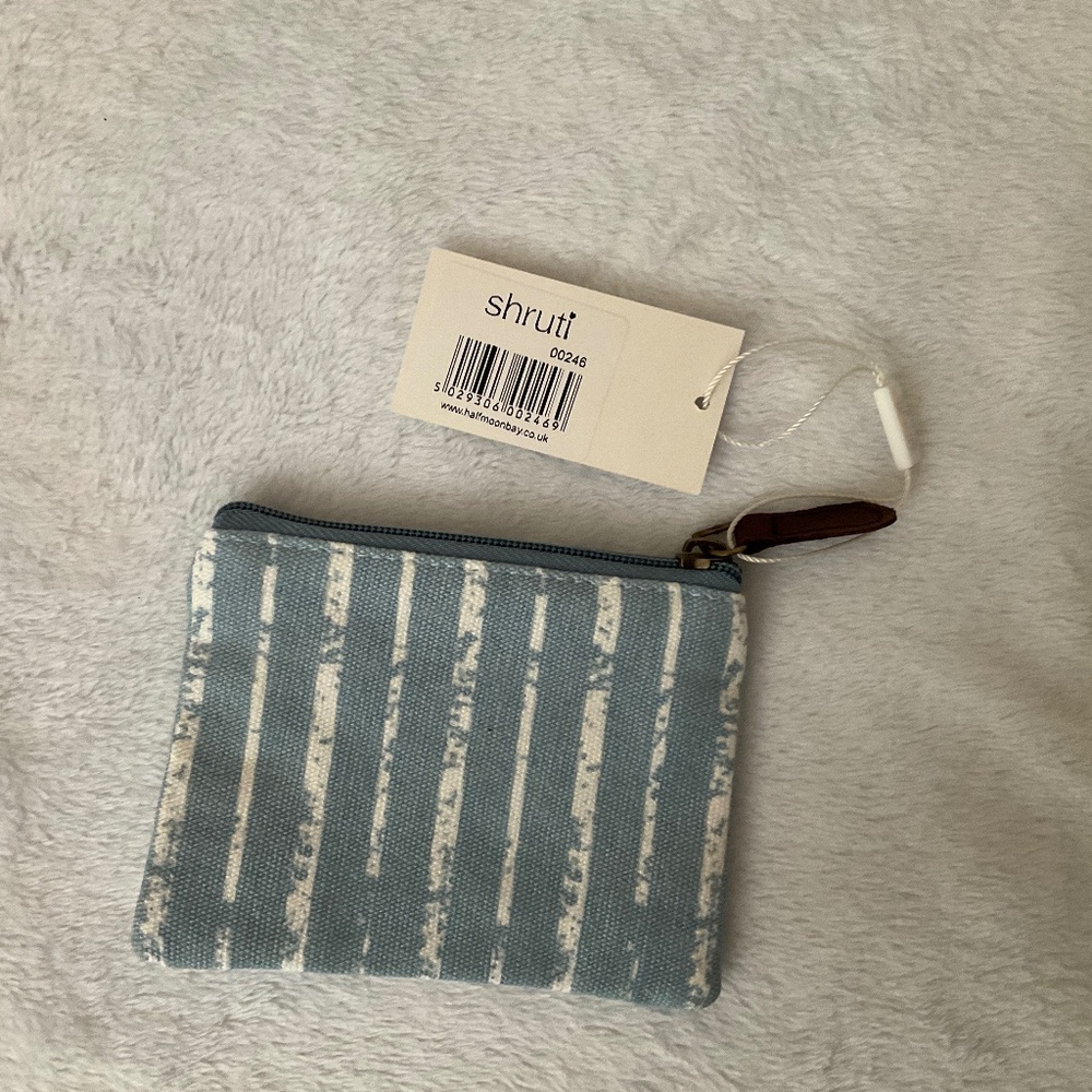 Blue and White change purse